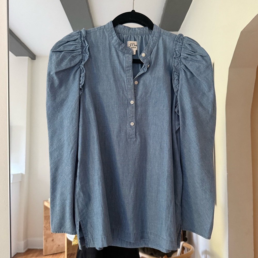 J. Crew Denim Blouse